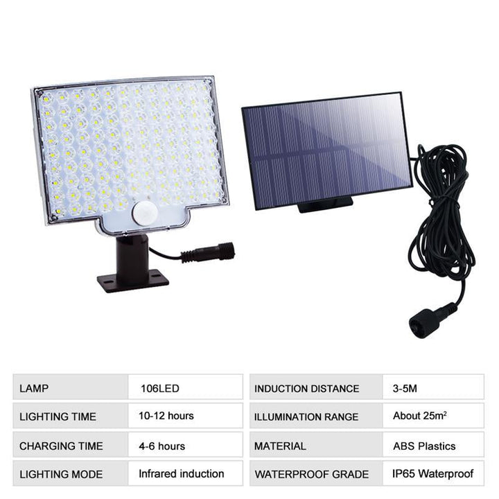 Solar Lights Outdoor Motion Sensor LED Wall Light Waterproof for Garden & Pathway 4