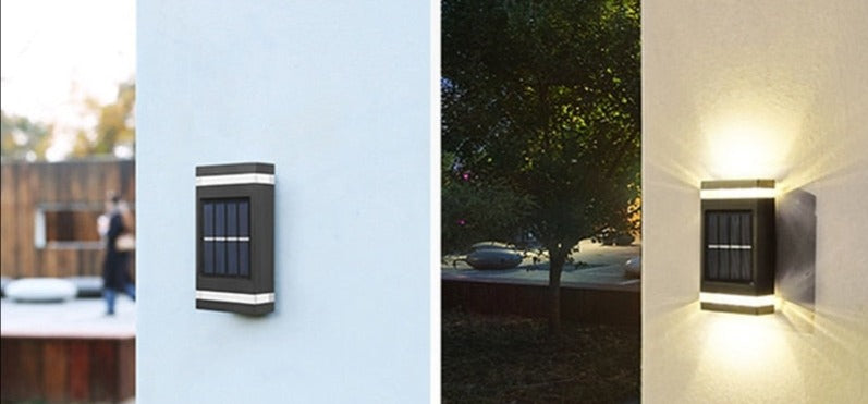 Solar Vägglampa med Elegant Design och Energieffektiv LED – Perfekt för Trädgårdsbelysning 8