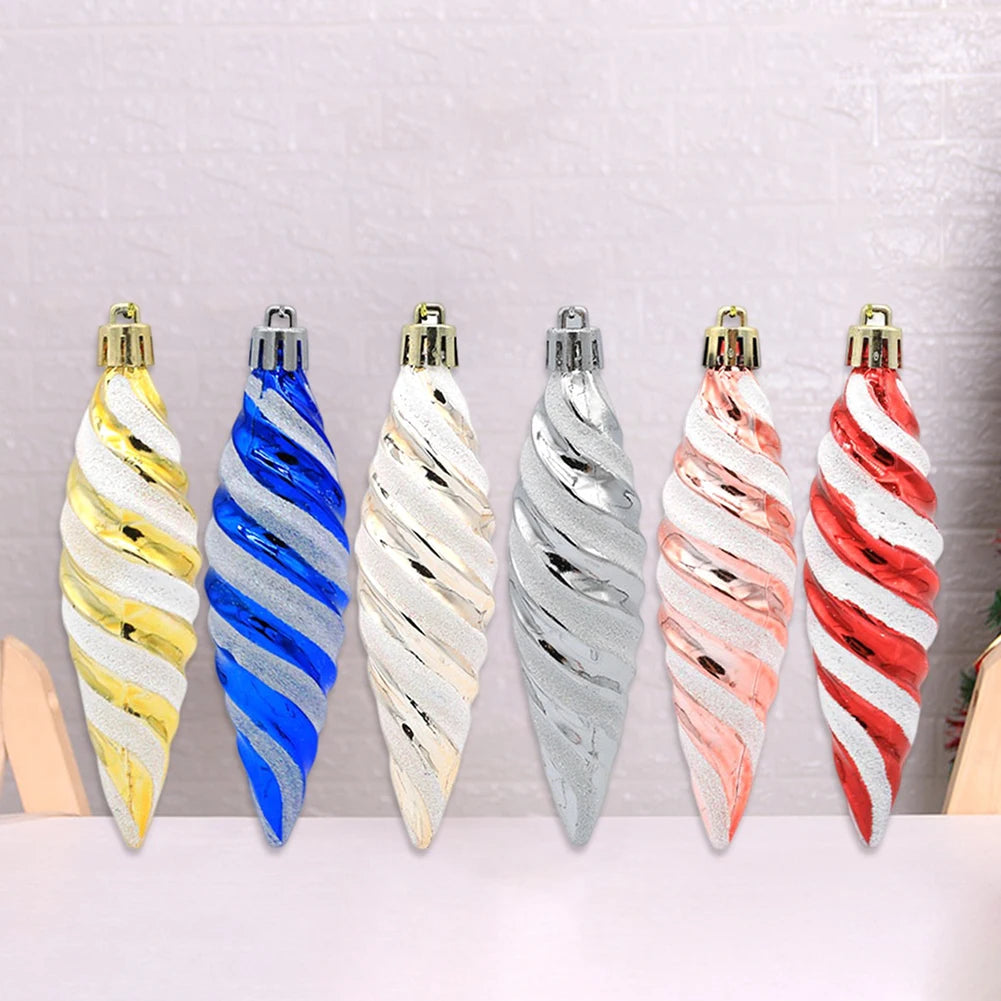 Spiraldekorationer | Julkulor med hängen 3