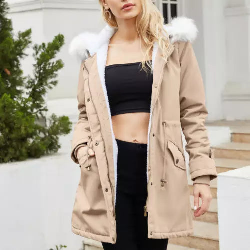 Stylish Hooded Padded Coat for Women Waterproof Windproof Warm Jacket 2
