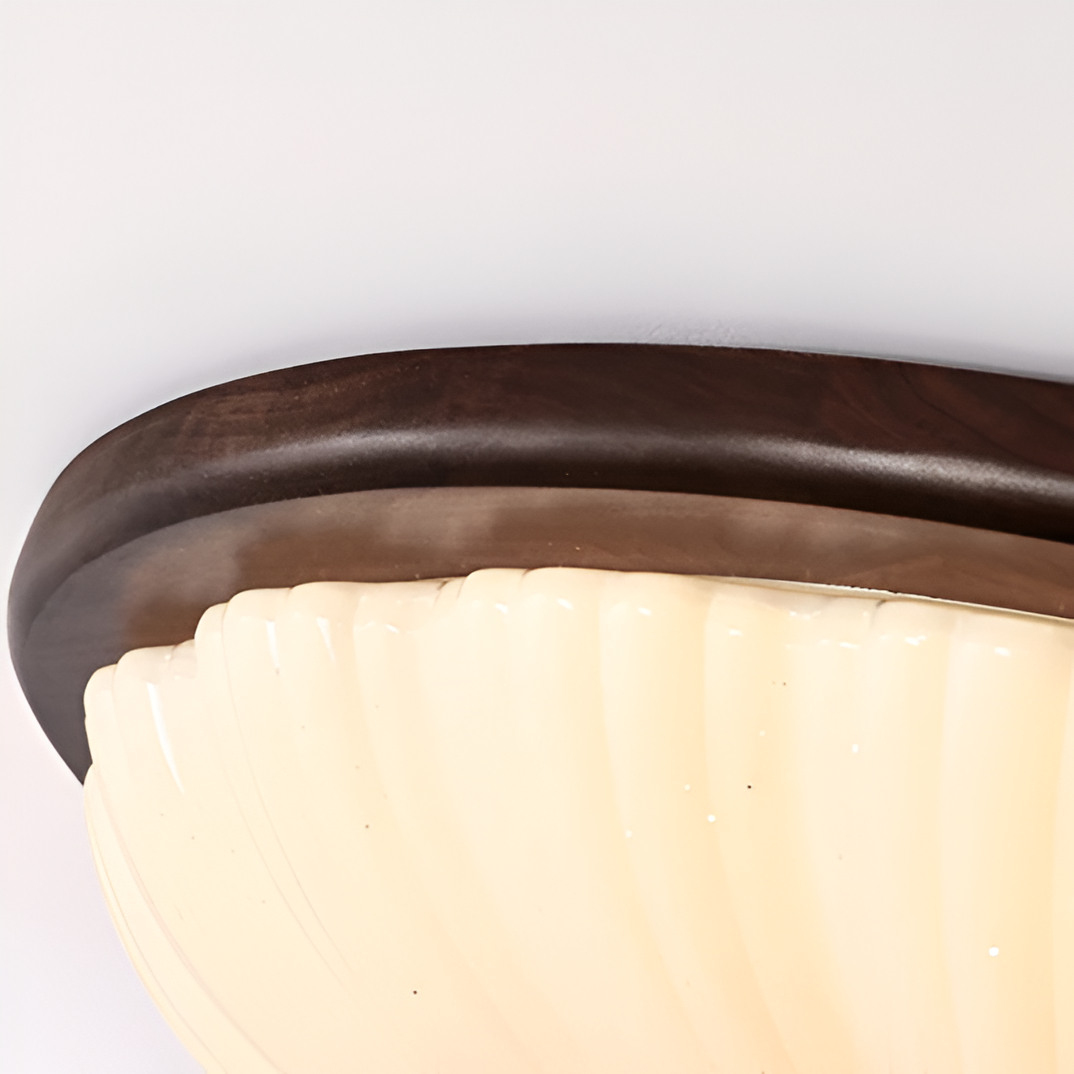 Talena - Amerikansk vintage trä retro LED taklampa 7