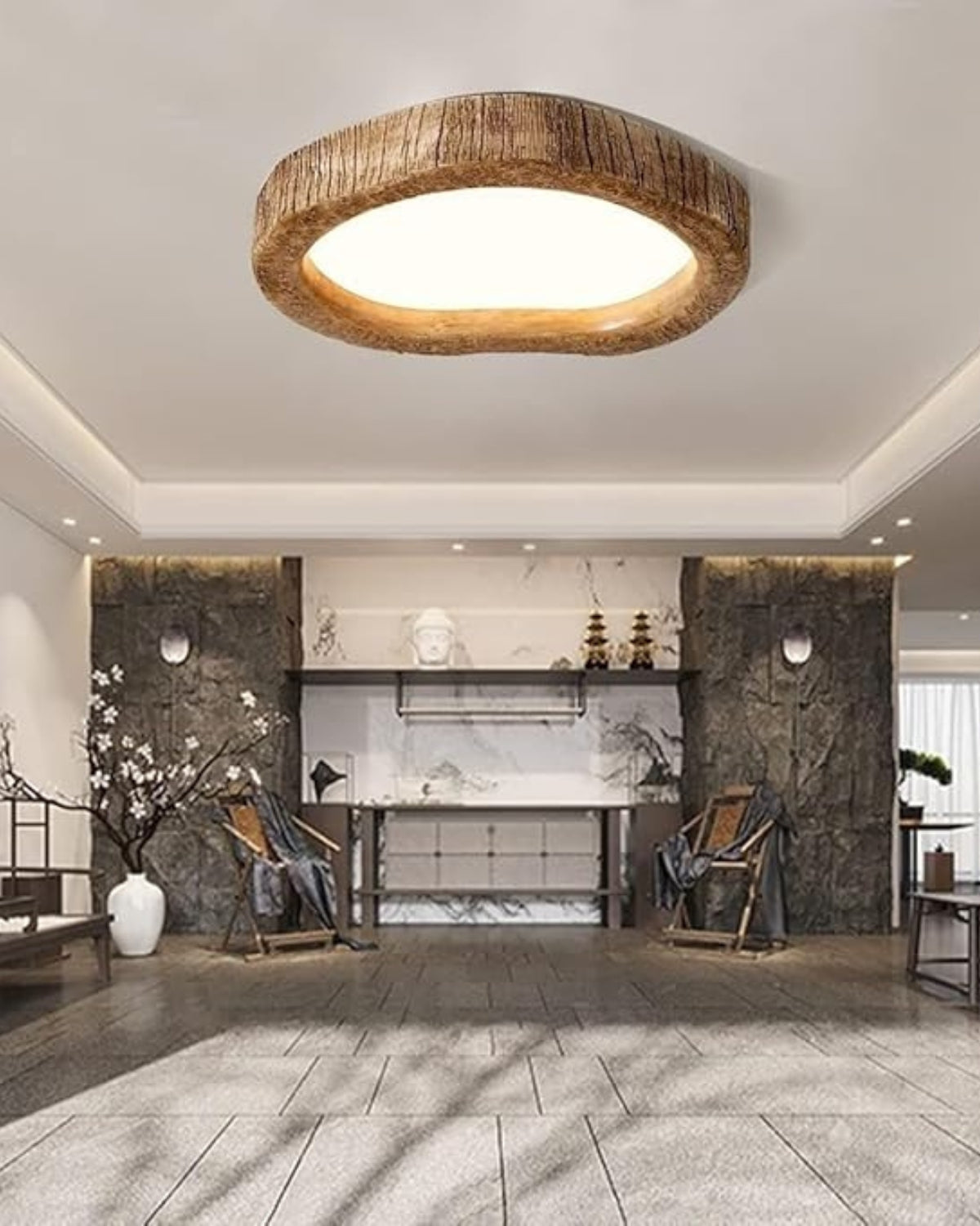 Tavora - Halo taklampa i massivt trä 4