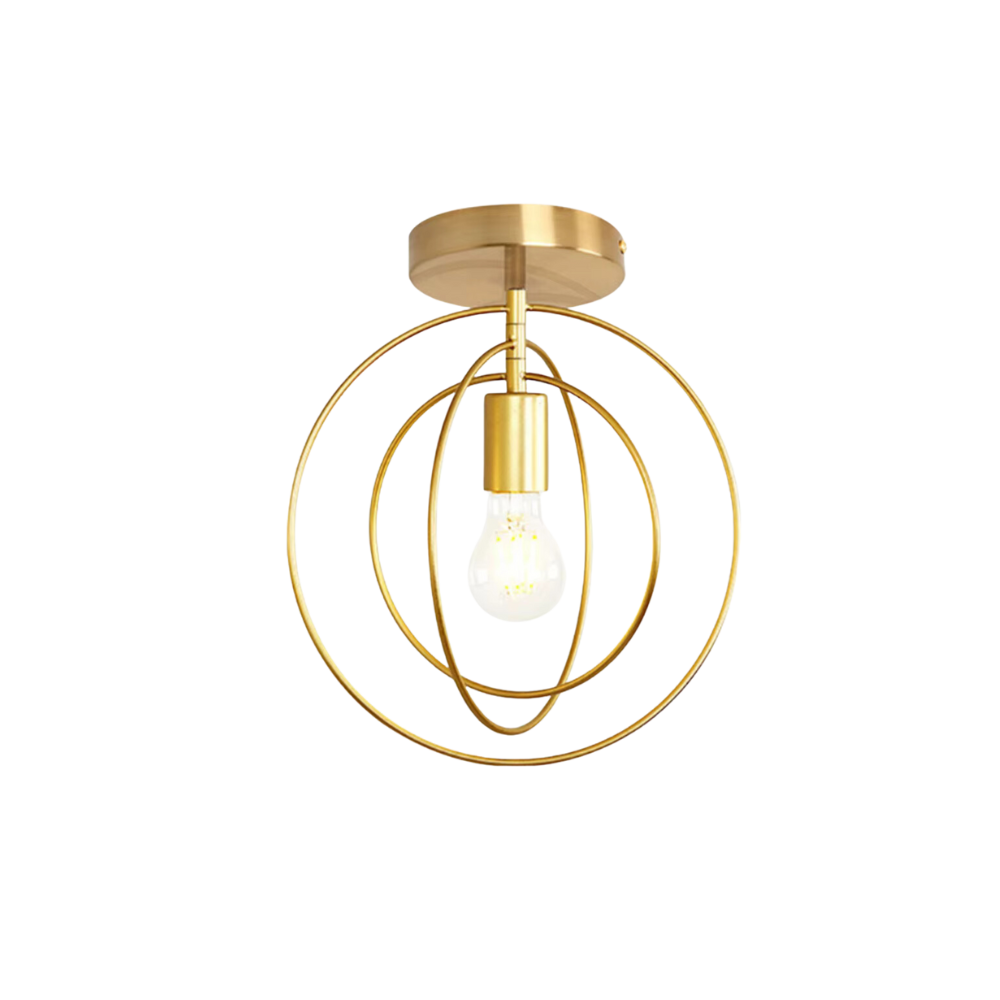 Thaleia - Modern ringformad taklampa guld 7
