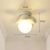 Thalora - Skandinavisk blommig taklampa i glas 0