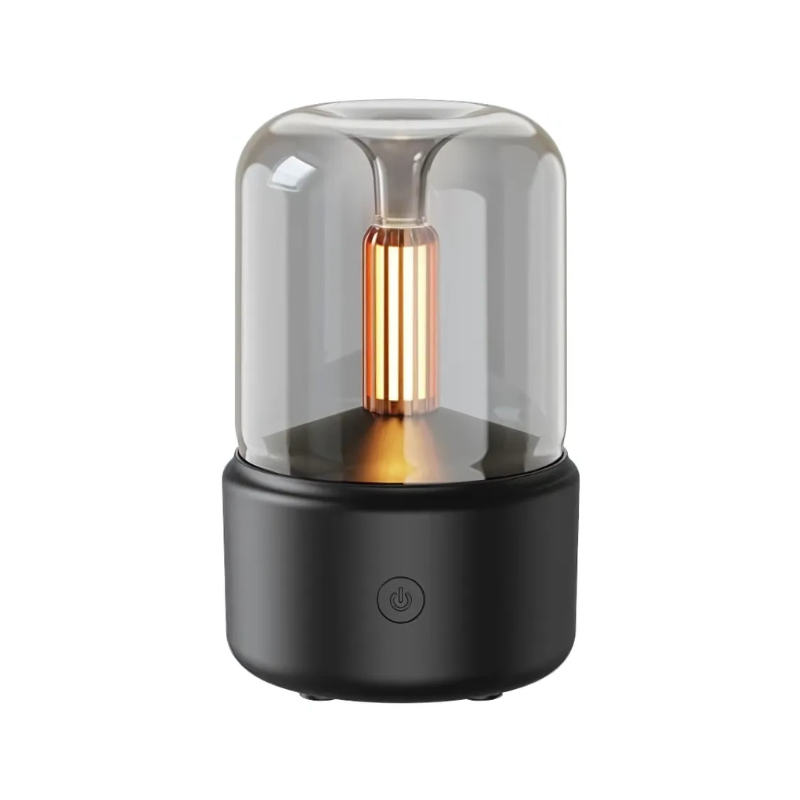 Ultraljudsaromdiffusor med Mjuk Glöd och Avslappnande Aromer – Svart/Vit, 120 ml Kapacitet 0