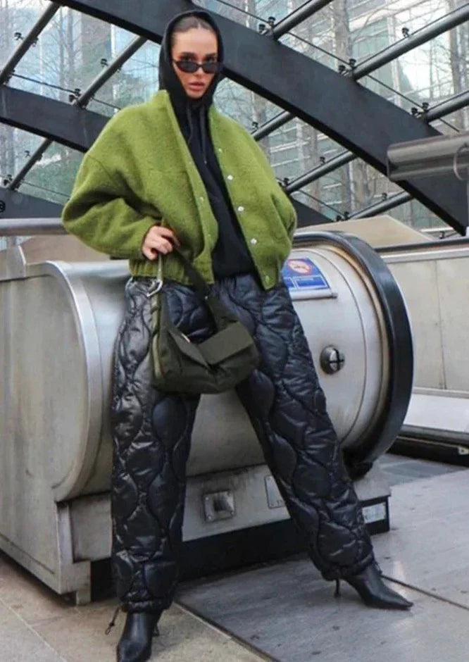 Vintage Style Bomber Jacket for Women Casual Lightweight Outerwear 3