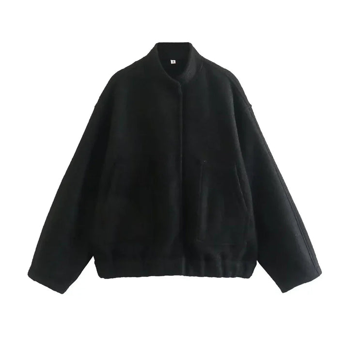 Vintage Style Bomber Jacket for Women Casual Lightweight Outerwear 5