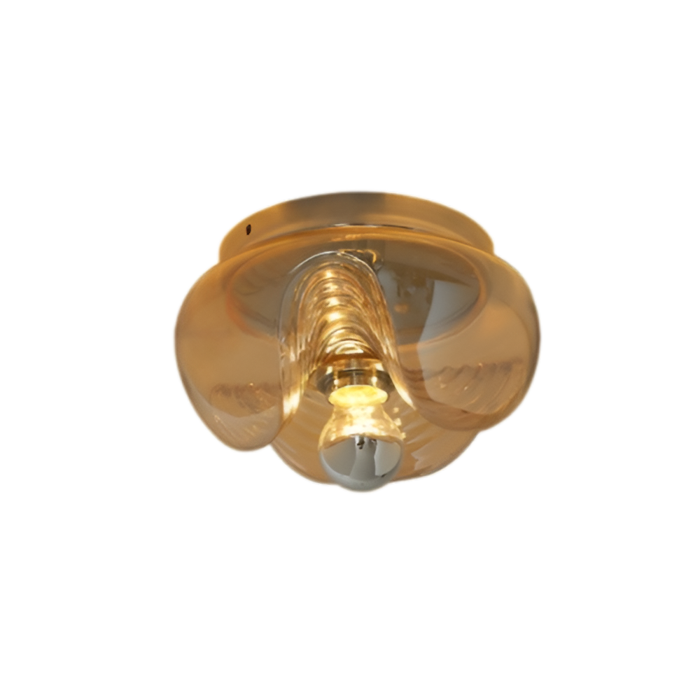 Vireon - Fransk vintage medeltida Bauhaus taklampa 12