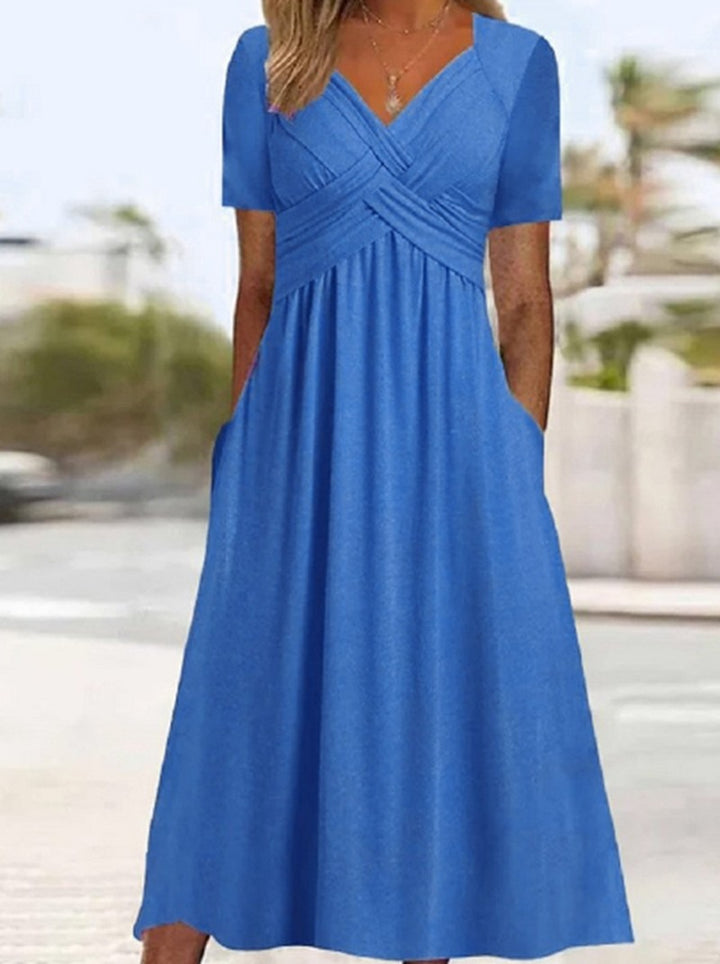 Elegant Midi Dress for Women - Timeless Style and Comfort