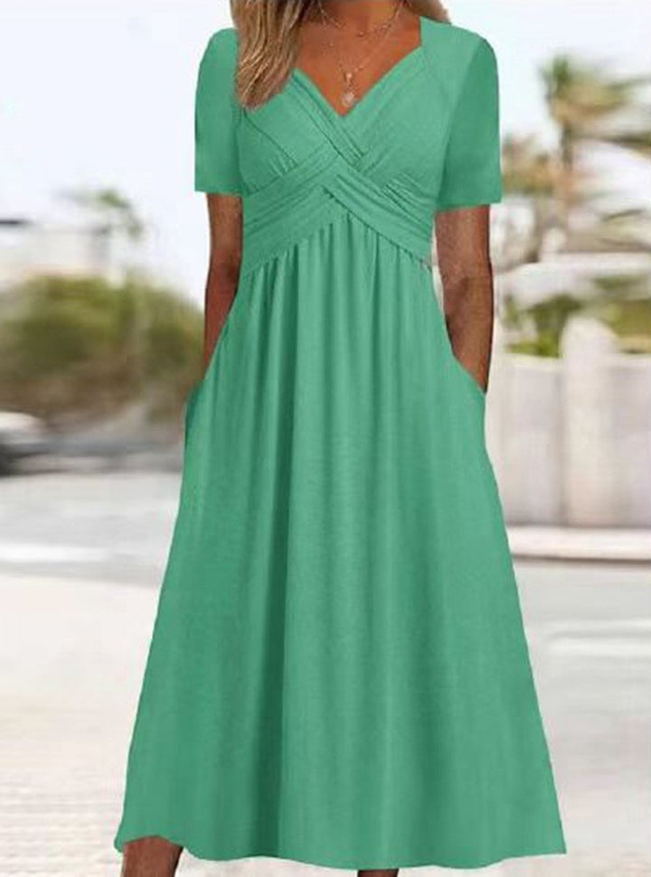 Elegant Midi Dress for Women - Timeless Style and Comfort