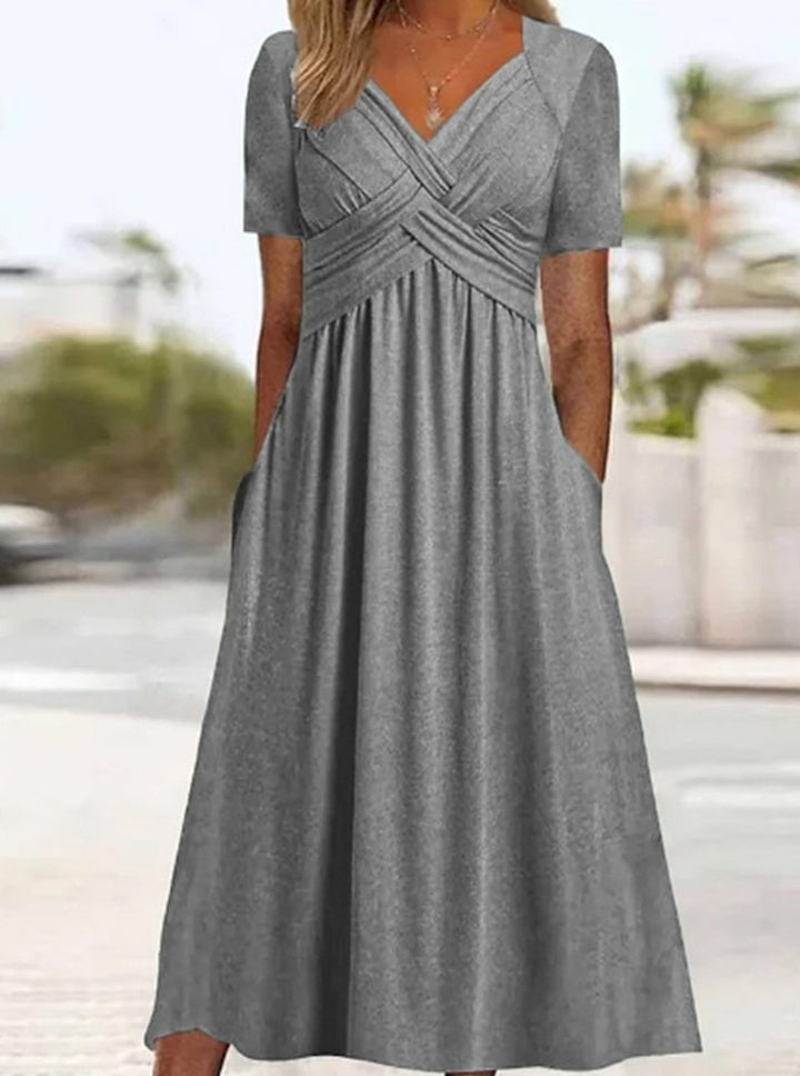 Elegant Midi Dress for Women - Timeless Style and Comfort