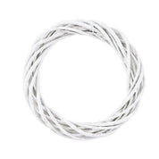 White Wonder | Handgjord rottingkrans för juldörrdekoration 0