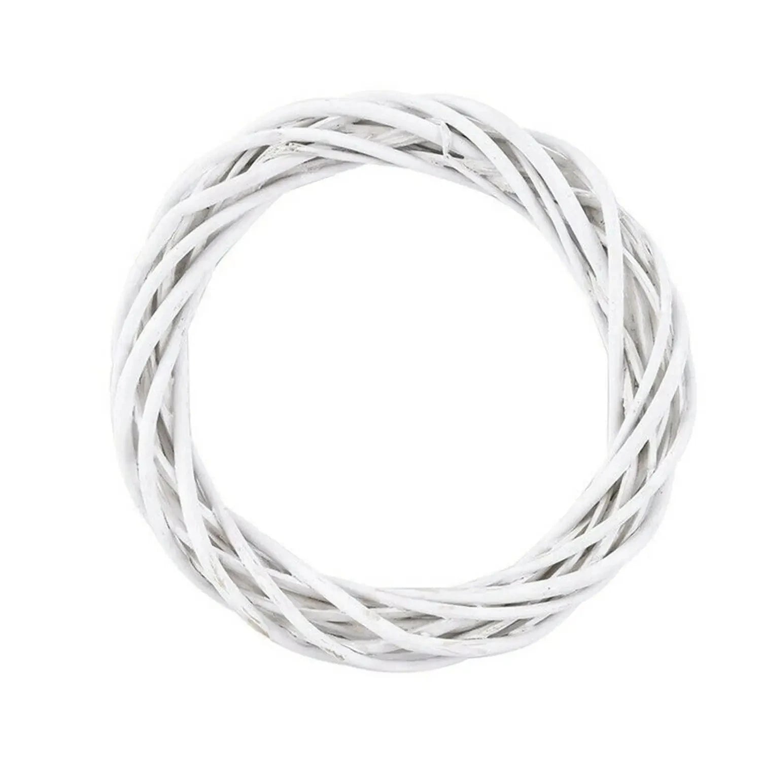 White Wonder | Handgjord rottingkrans för juldörrdekoration 4