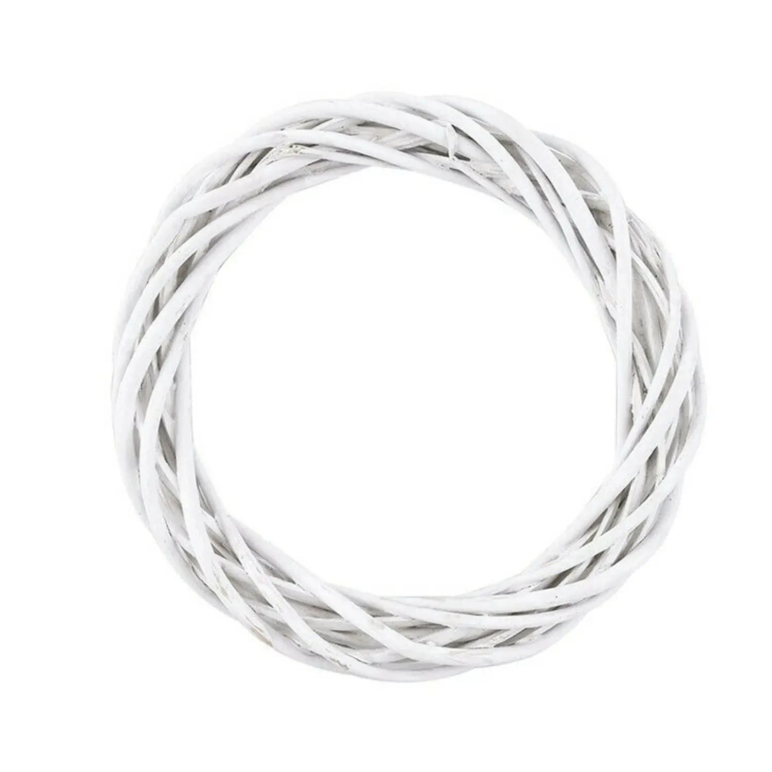 White Wonder | Handgjord rottingkrans för juldörrdekoration 5