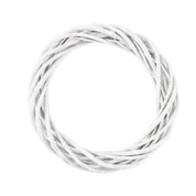 White Wonder | Handgjord rottingkrans för juldörrdekoration 5