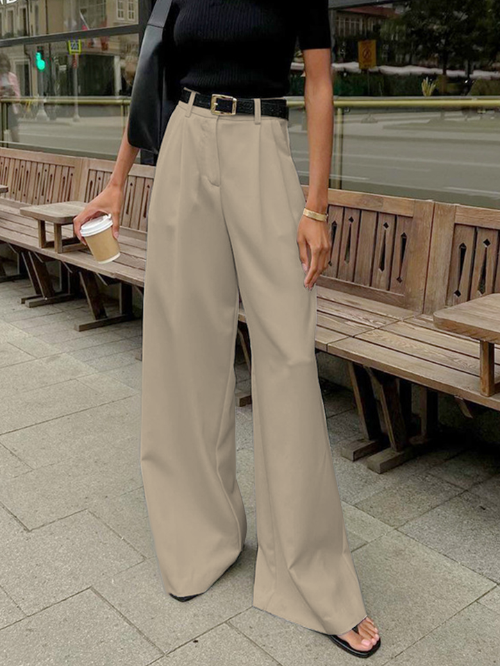 Wide Leg Trousers for Women | High-Rise Black Wide Leg Pants | Elegant Tailored Design 6