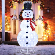 WinterGlow – Upplyst popup-snögubbedekoration för gräsmatta eller veranda 1