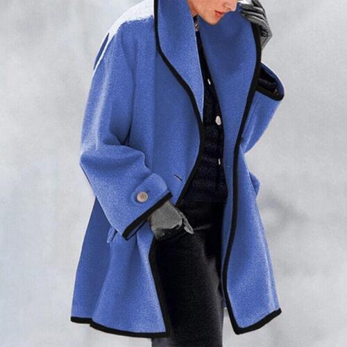 Winter Coats Women - Elegant Women's Coat with Modern Cut for Autumn and Winter, Stylish and Warm Outerwear 0