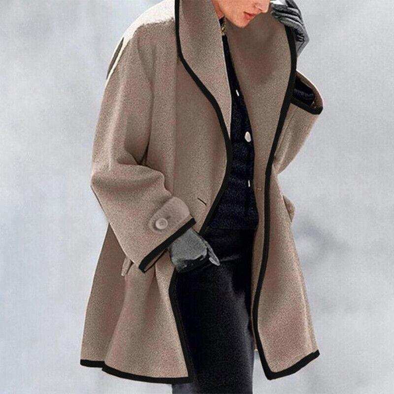Winter Coats Women - Elegant Women's Coat with Modern Cut for Autumn and Winter, Stylish and Warm Outerwear 1