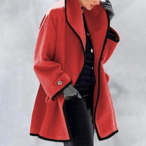 Winter Coats Women - Elegant Women's Coat with Modern Cut for Autumn and Winter, Stylish and Warm Outerwear 3