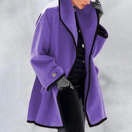 Winter Coats Women - Elegant Women's Coat with Modern Cut for Autumn and Winter, Stylish and Warm Outerwear 4