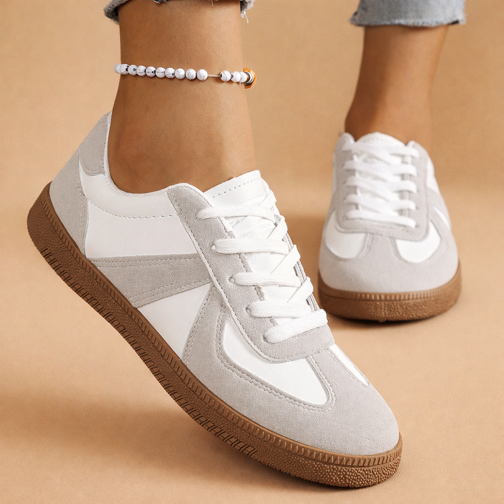 Magdalena | Stylowe Damskie Trampki Patchworkowe – Wygodne i Uniwersalne