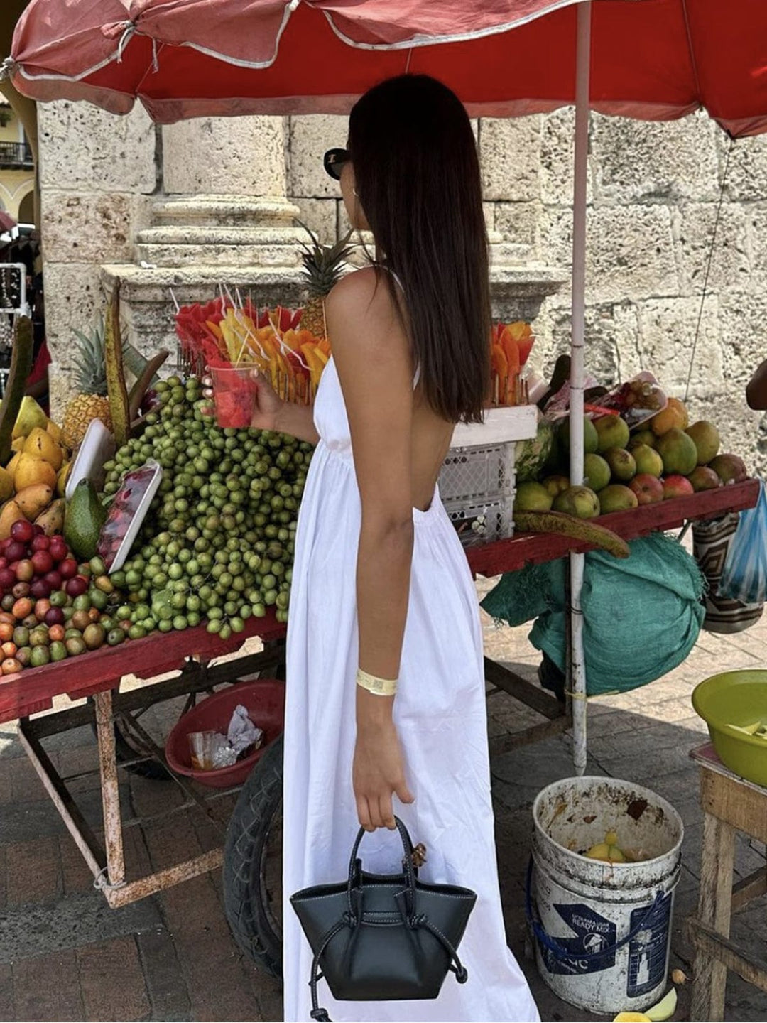 Women's Backless Maxi Dress - Lightweight Summer A-Line Sundress for Effortless Elegance 3