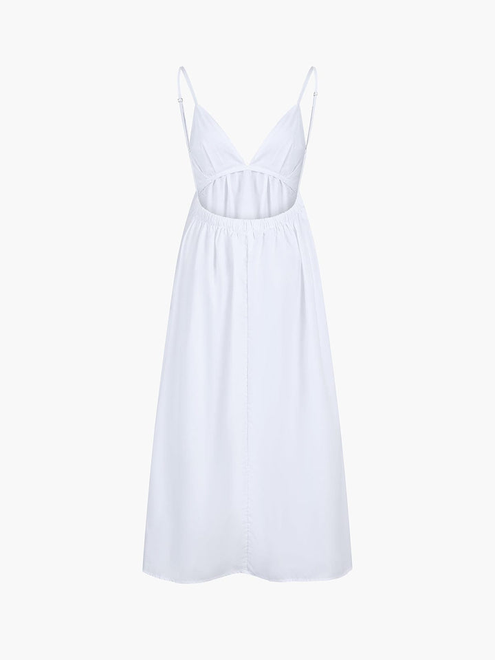 Women's Backless Maxi Dress - Lightweight Summer A-Line Sundress for Effortless Elegance 5