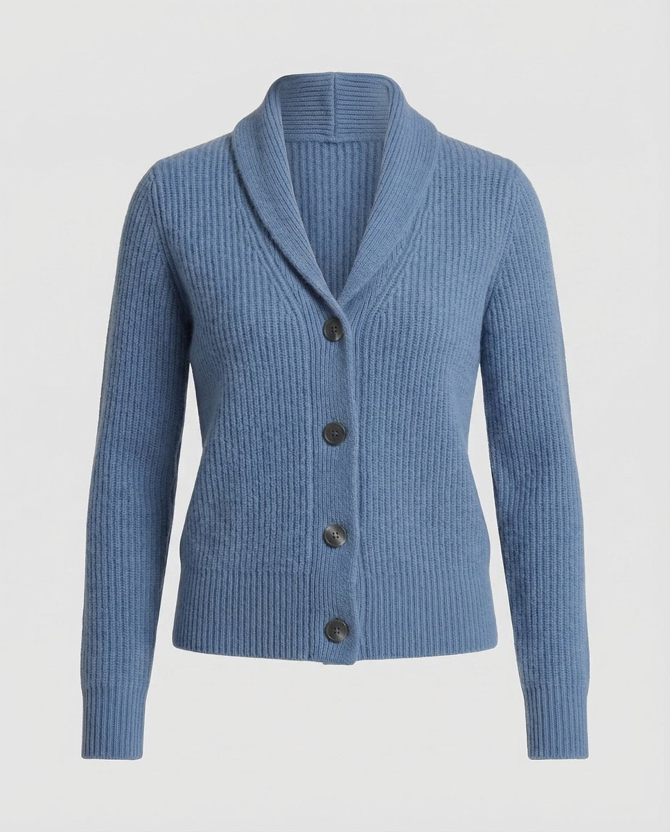Women's Black Long Cardigan with Lapel Collar and Button Placket for Office and Casual Wear 5