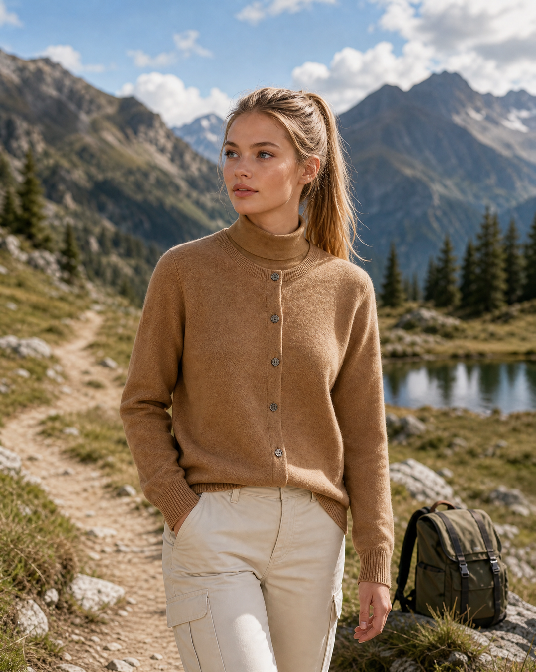 Women’s Cardigan Soft Button Lightweight Sweater with Classic Round Neck for Year-Round Layering 1