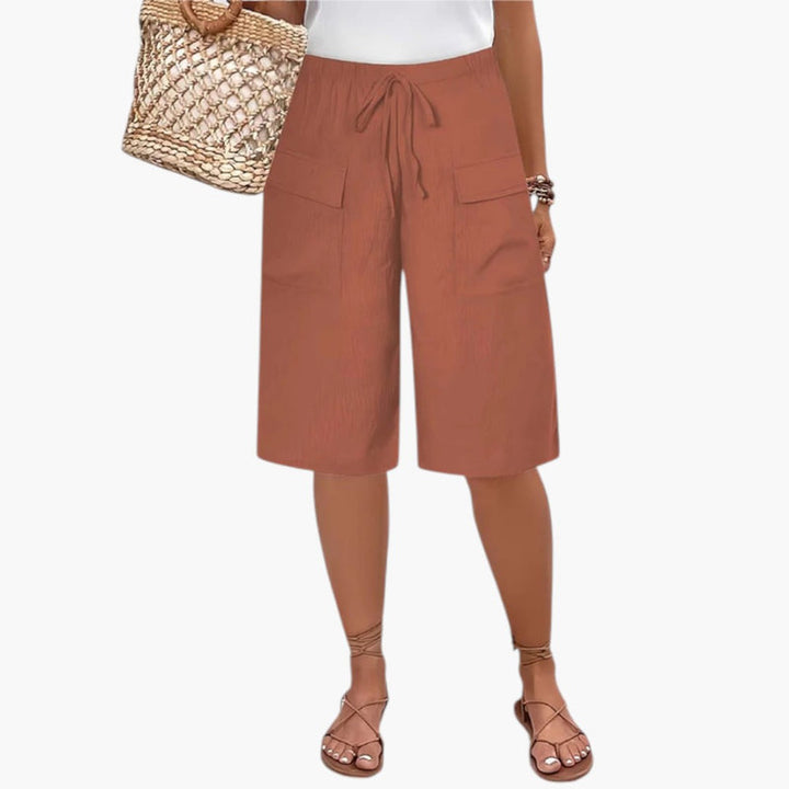 Women's Casual Drawstring Waist Shorts with Pockets for Everyday Wear - Comfortable Summer Fashion 3