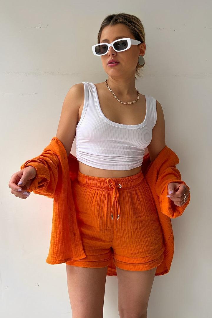 Women’s Casual Matching Set - Elegant Top and Shorts Outfit for Summer 5