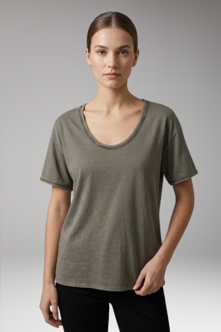Women’s Casual Round Neck Short Sleeve T-Shirt for Everyday Wear 0