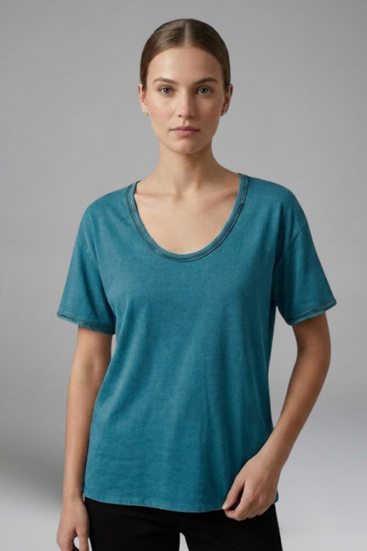 Women’s Casual Round Neck Short Sleeve T-Shirt for Everyday Wear 8