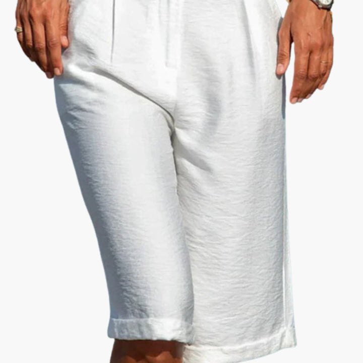 Women's Casual Shorts with Elastic Waistband and Pockets for Summer Outings 0