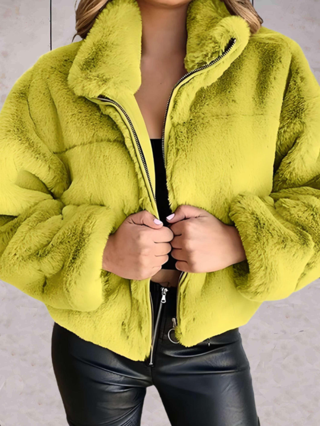 Women's Cozy Zip Jacket - Stylish Warm Casual Outerwear for Cooler Days 2