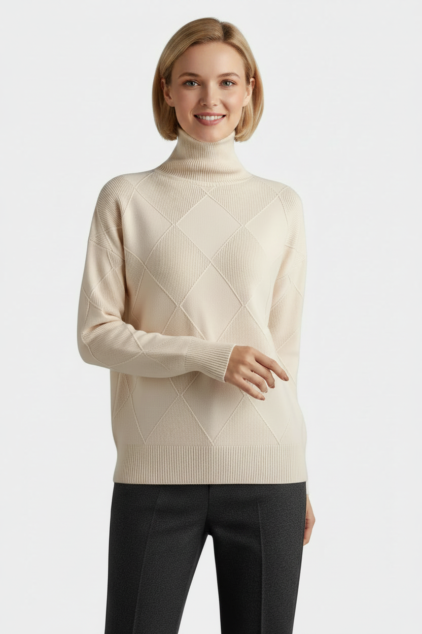 Women's Floral Knit Sweater - Classic Fit Lightweight Pullover for Casual Style 1