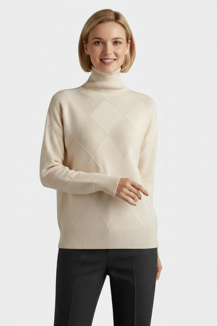 Women's Floral Knit Sweater - Classic Fit Lightweight Pullover for Casual Style 1