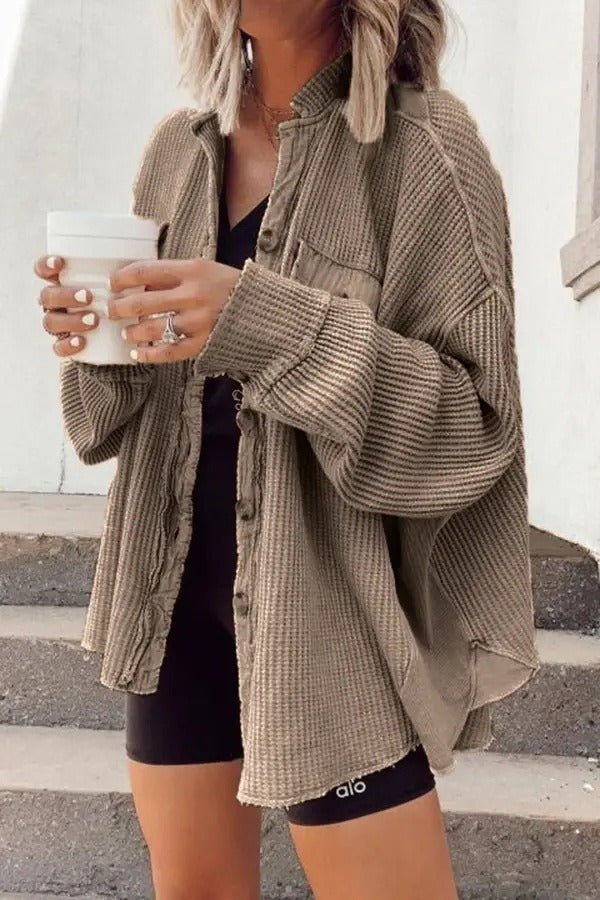 Women's Jacket - Elegant Corduroy Design for Versatile Everyday Style 3