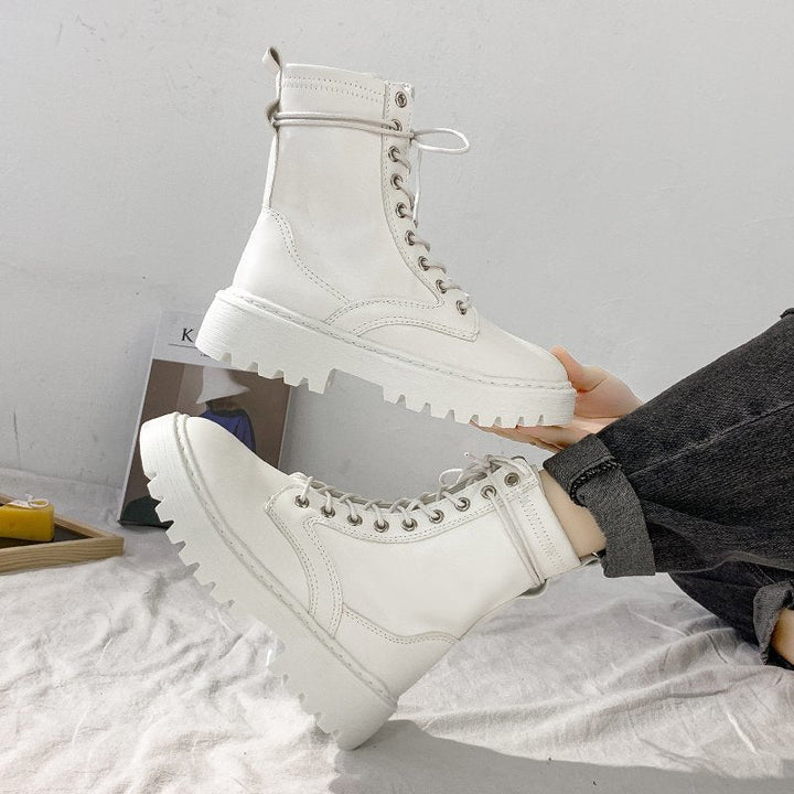 Women's Lace-Up Boots with Arch Support - Stylish High Ankle Footwear for Casual and Dressy Looks 2