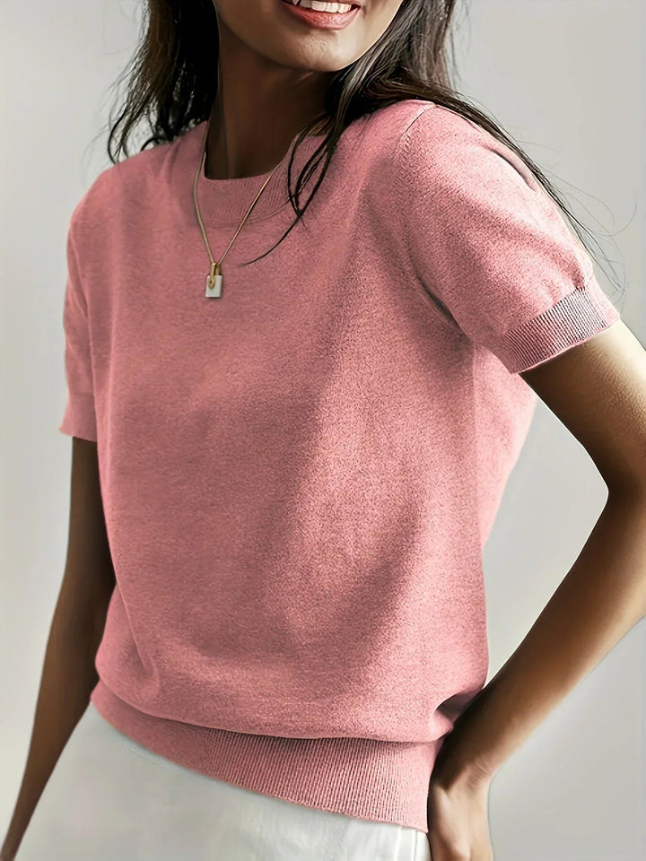 Women's Lightweight Short Sleeve Sweater - Casual Spring Summer Style for Effortless Comfort and Versatile Outfits 10