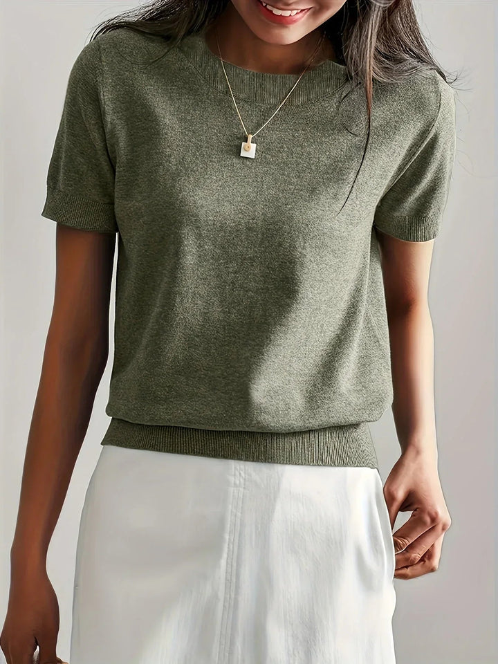 Women's Lightweight Short Sleeve Sweater - Casual Spring Summer Style for Effortless Comfort and Versatile Outfits 7