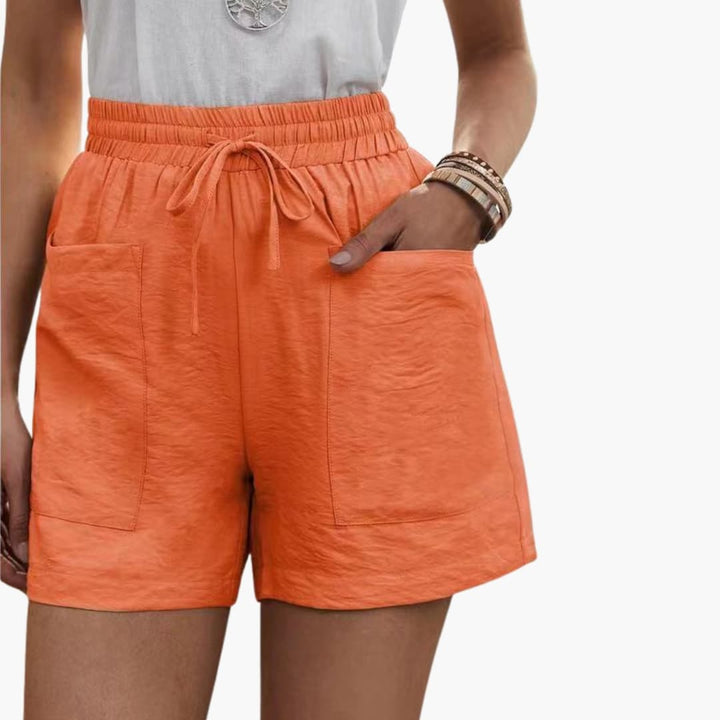 Women's Lightweight Wide-Leg Shorts with Side Pockets for Summer Casual Style 5