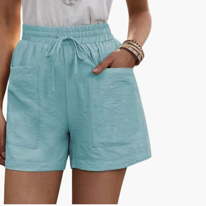 Women's Lightweight Wide-Leg Shorts with Side Pockets for Summer Casual Style 7