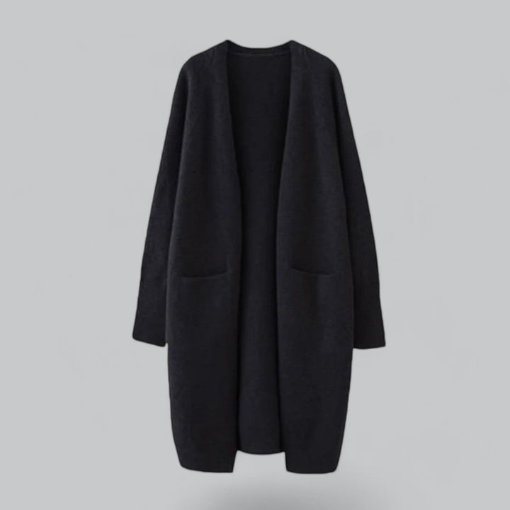 Women's Long Oversized Cardigan - Cozy Open Front Layering Sweater for Casual Style 3