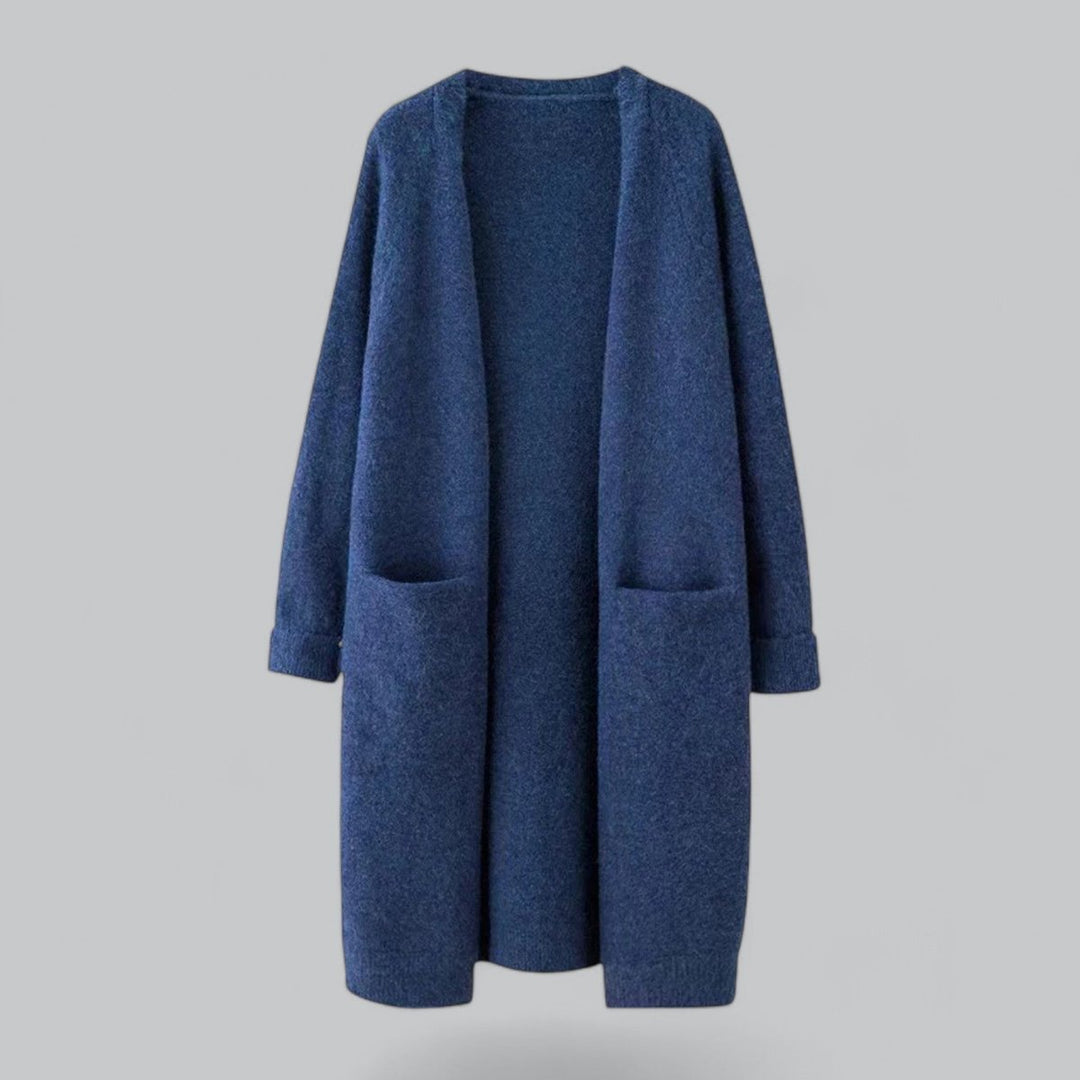 Women's Long Oversized Cardigan - Cozy Open Front Layering Sweater for Casual Style 4