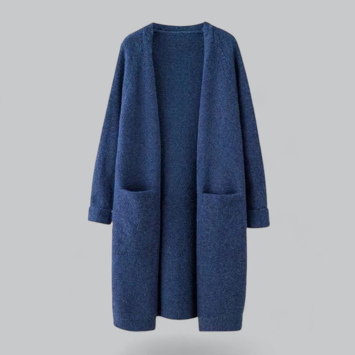 Women's Long Oversized Cardigan - Cozy Open Front Layering Sweater for Casual Style 4