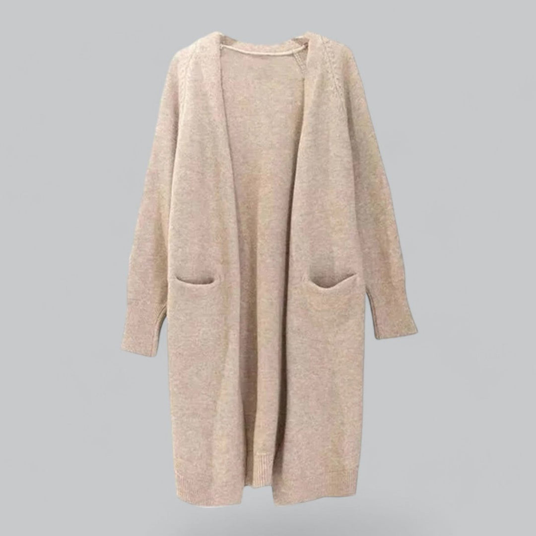 Women's Long Oversized Cardigan - Cozy Open Front Layering Sweater for Casual Style 5