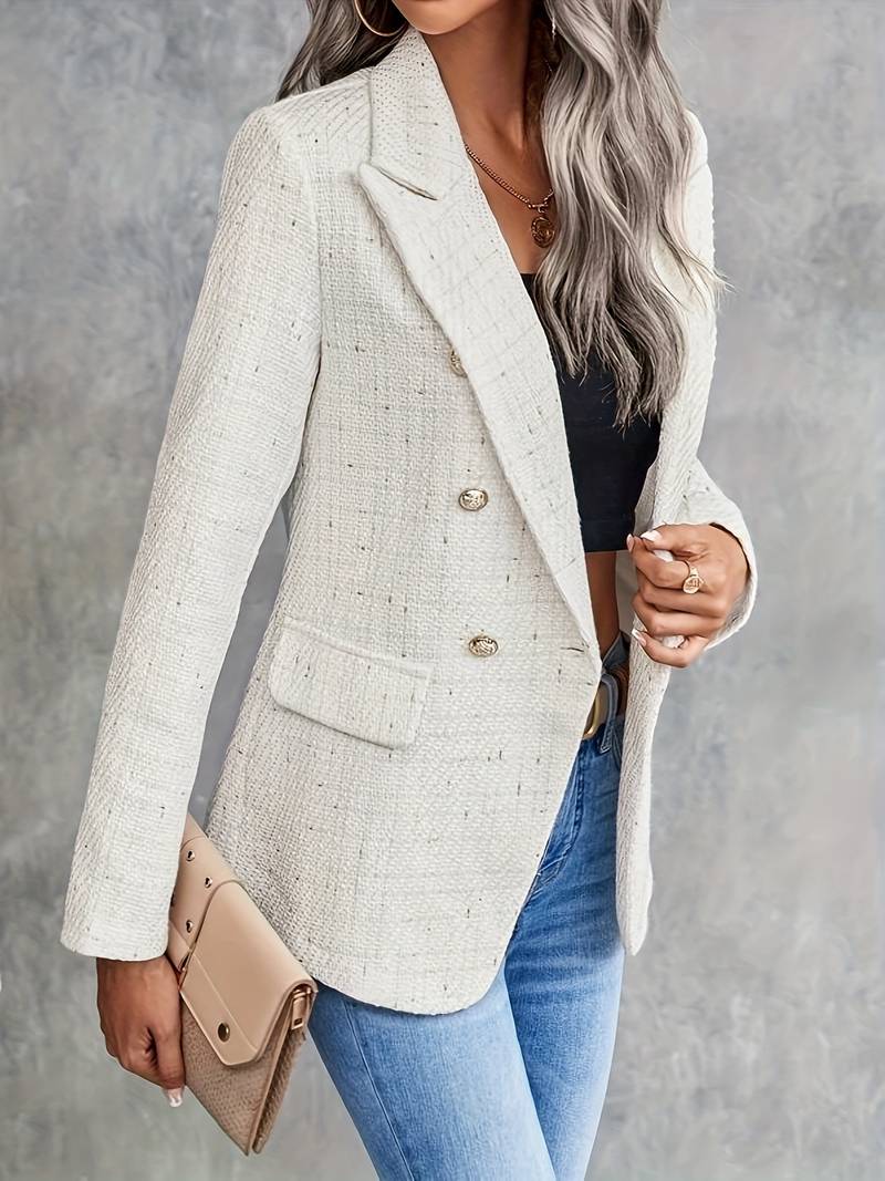 Women's Long Sleeve Blazer Elegant Tailored Jacket for Business and Casual Wear 1