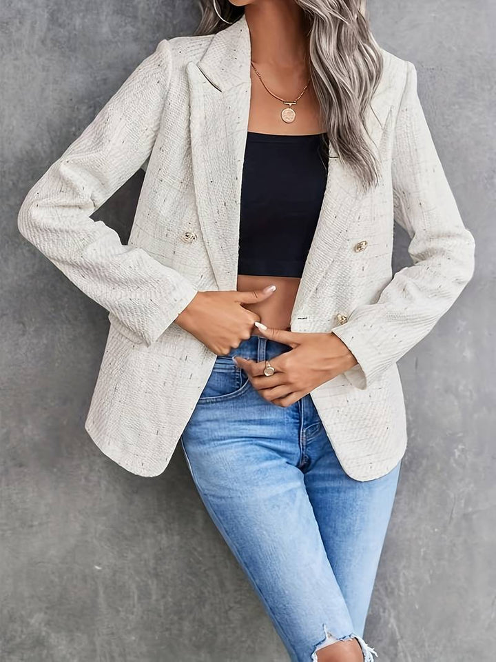 Women's Long Sleeve Blazer Elegant Tailored Jacket for Business and Casual Wear 2